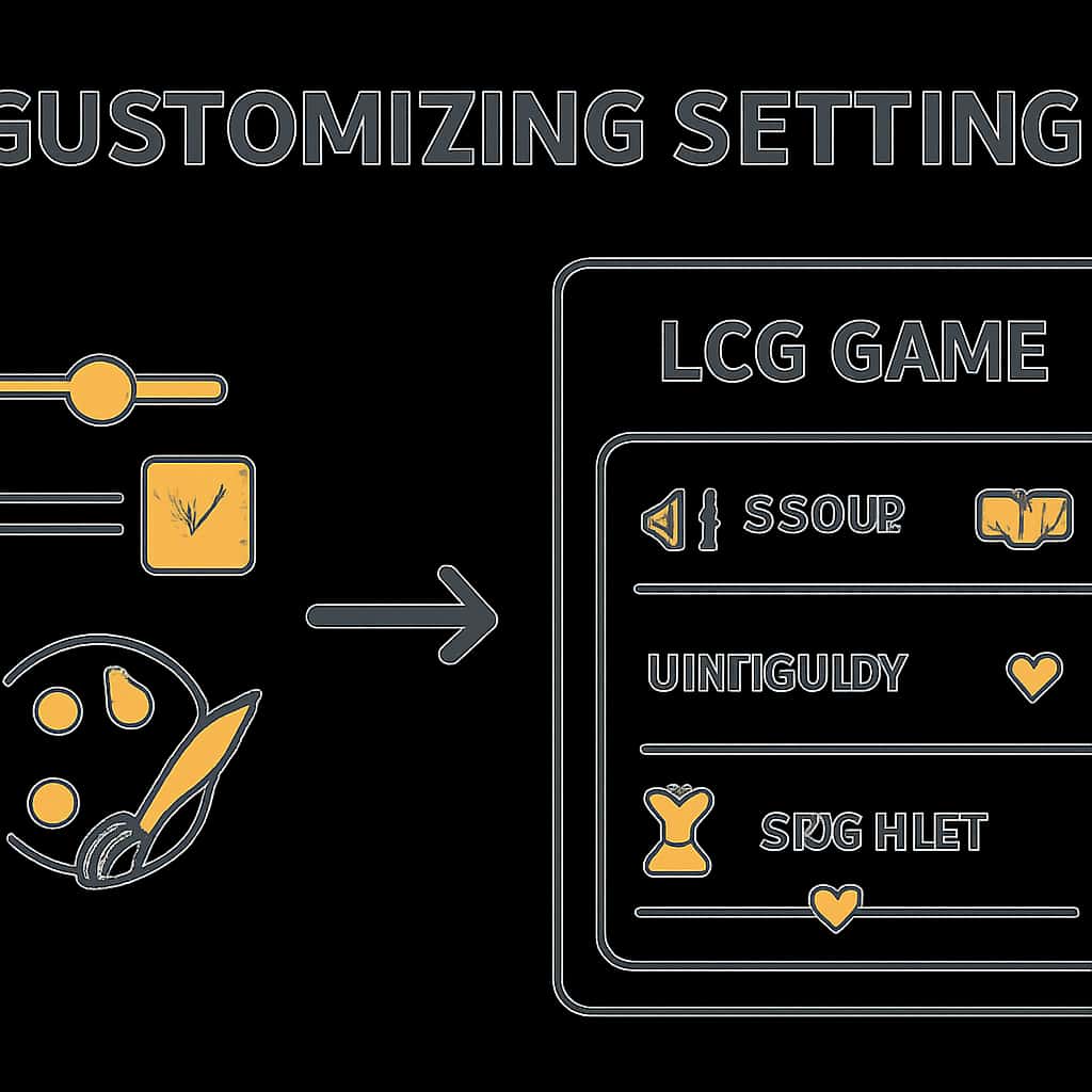 Diagram illustrating customization options in LCG Game.
