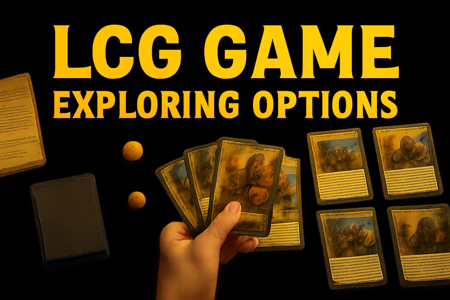 An informational graphic illustrating features of LCG Game options.