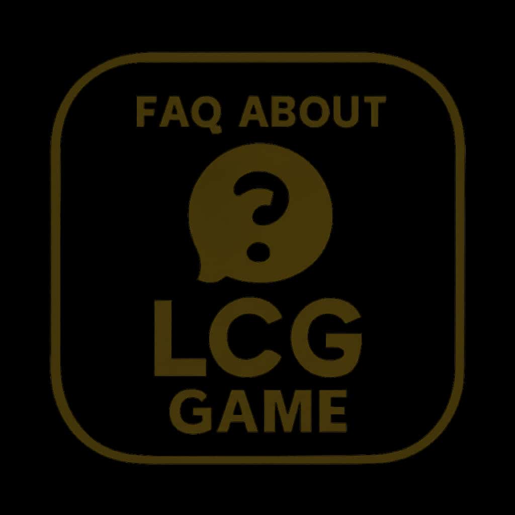 Badge representing FAQ about LCG Game