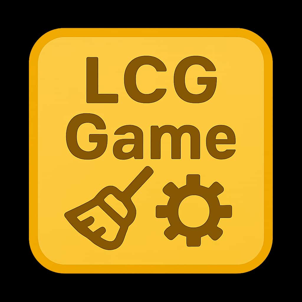A badge representing LCG Game cache clearing guidance.