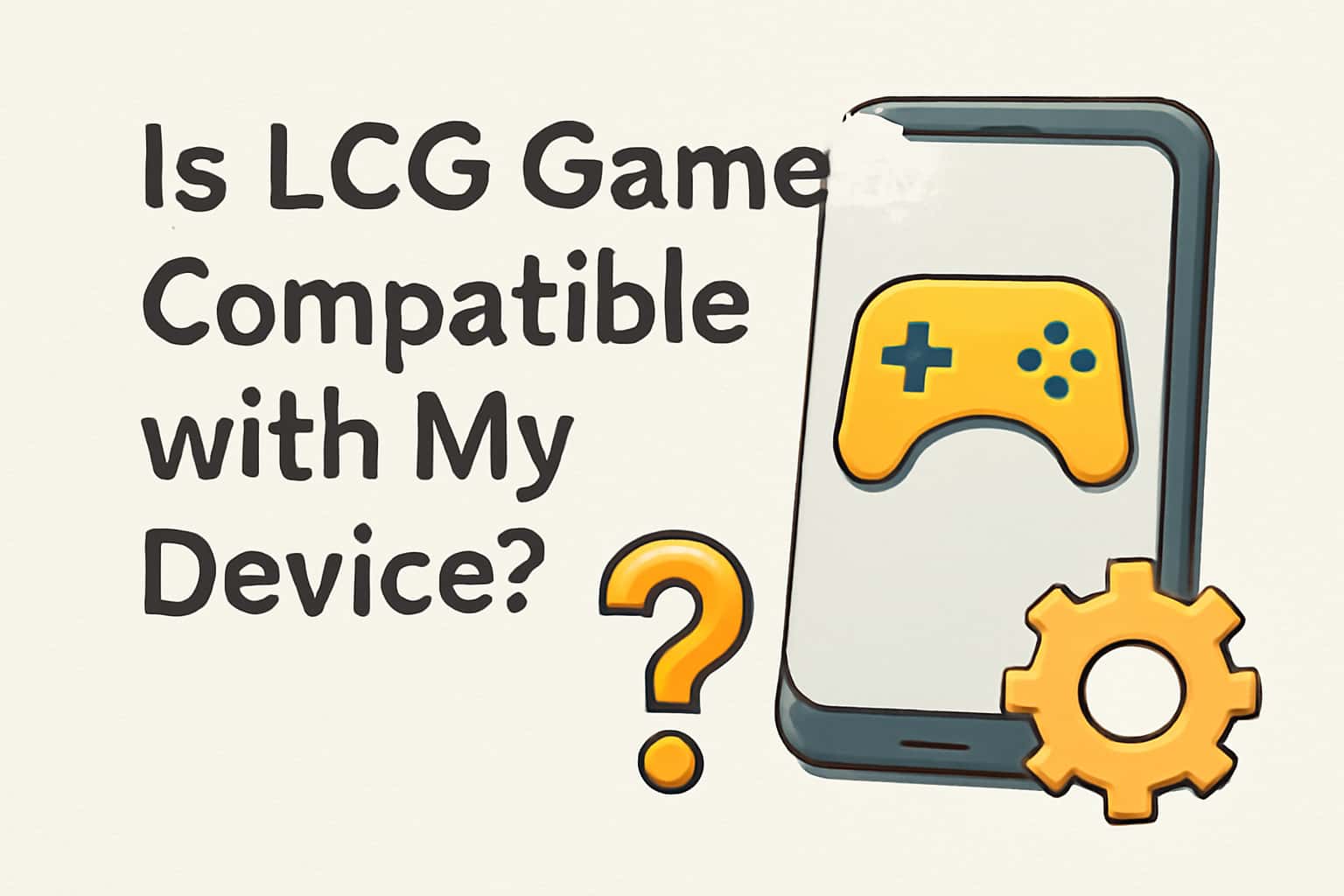 Illustration depicting the compatibility of LCG Game with various devices.