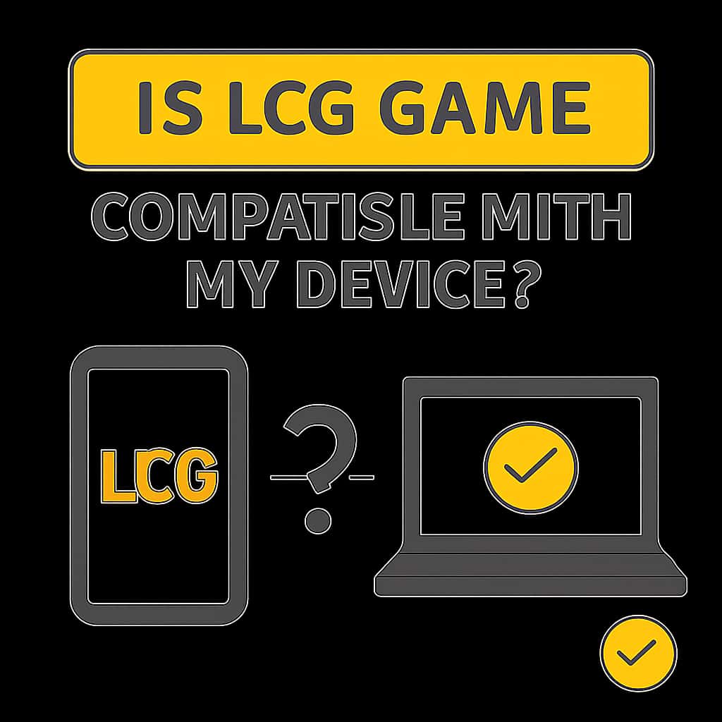 Diagram showing the requirements for LCG Game compatibility with devices.
