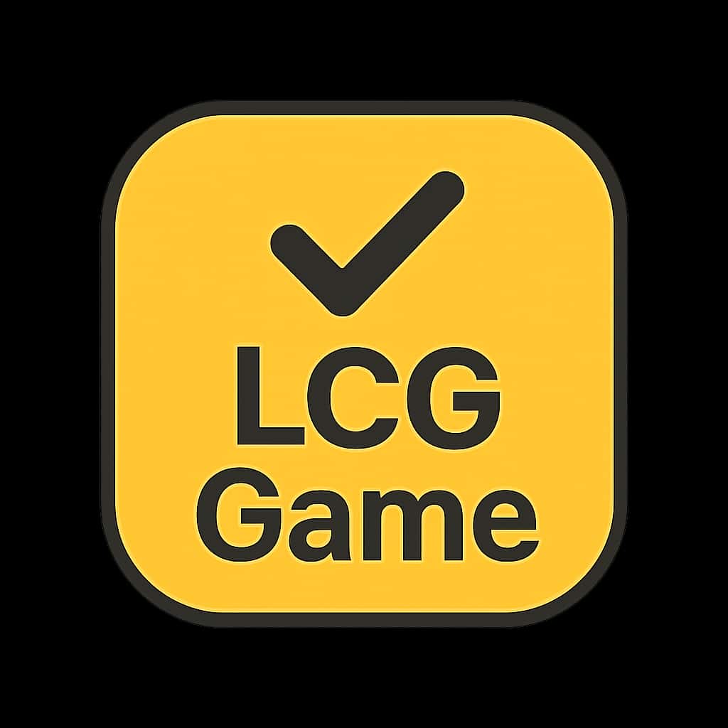A professional badge indicating 'LCG Game Safety on iOS' with clean design.