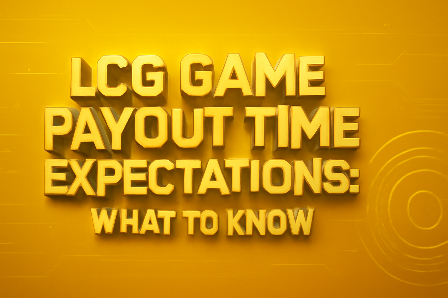 An informative visual on customizing settings in LCG Game featuring futuristic design elements.