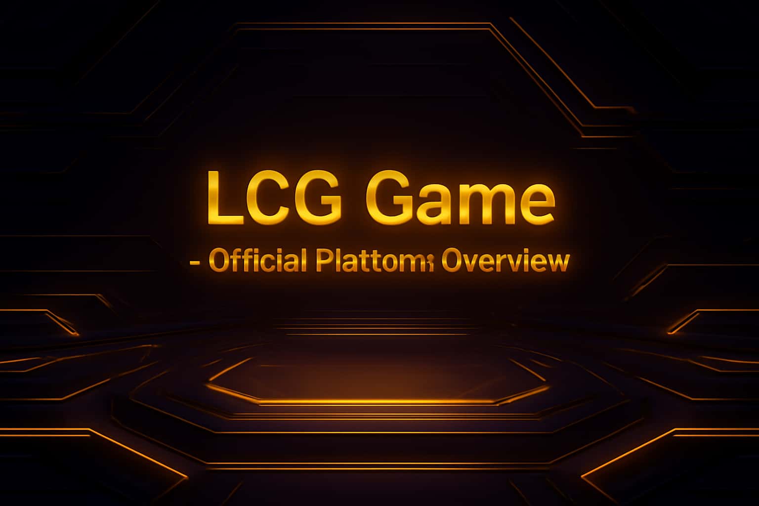 Futuristic gaming platform backdrop