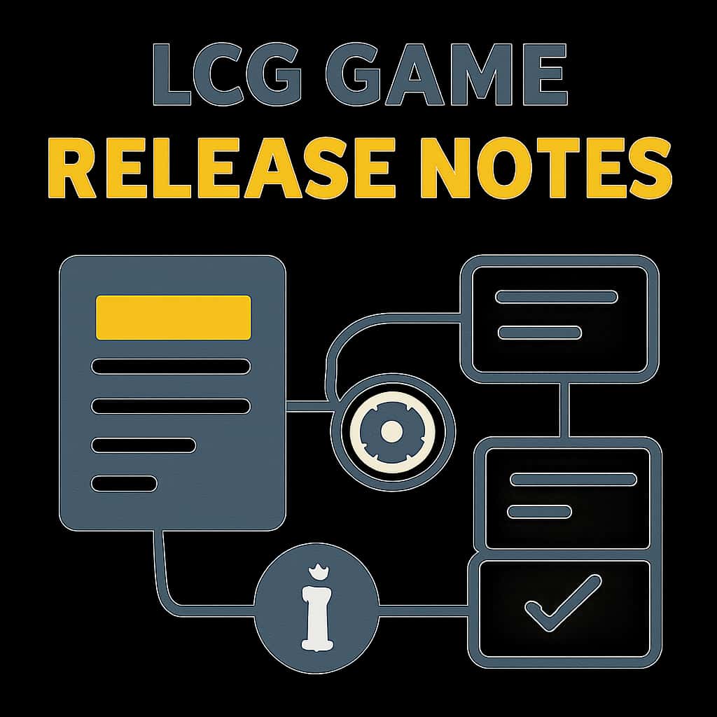An educational diagram regarding LCG Game Release Notes.